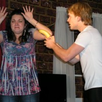 Emily Moore as Gideon and Scot Randolph as Bret